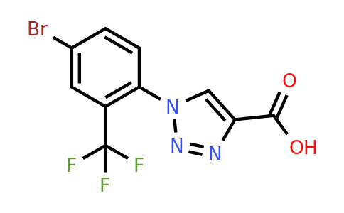 CAS 1179507-09-5 | 1-[4-bromo-2-(trifluoromethyl)phenyl]-1H-1,2,3-triazole-4-carboxylic acid