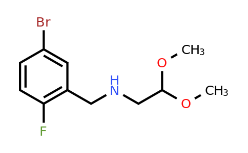CAS 1179608-64-0 | [(5-bromo-2-fluorophenyl)methyl](2,2-dimethoxyethyl)amine