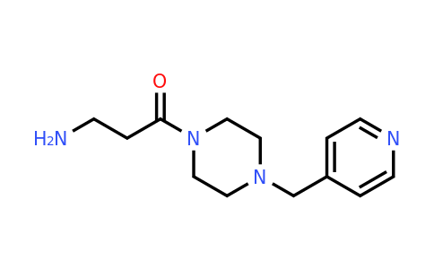 CAS 1179651-20-7 | 3-Amino-1-[4-(pyridin-4-ylmethyl)piperazin-1-yl]propan-1-one