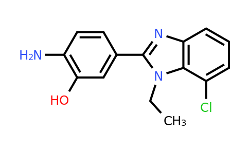 CAS 1179704-79-0 | 2-amino-5-(7-chloro-1-ethyl-1H-1,3-benzodiazol-2-yl)phenol