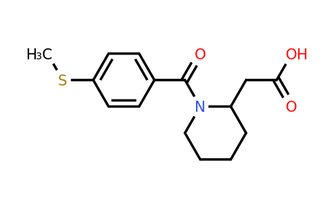 CAS 1179765-47-9 | 2-{1-[4-(methylsulfanyl)benzoyl]piperidin-2-yl}acetic acid