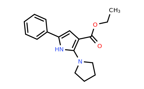 CAS 118082-59-0 | Ethyl 5-phenyl-2-(pyrrolidin-1-yl)-1H-pyrrole-3-carboxylate