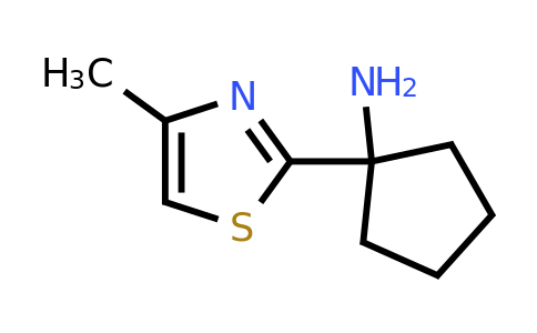 CAS 1181234-20-7 | 1-(4-Methyl-1,3-thiazol-2-yl)cyclopentan-1-amine