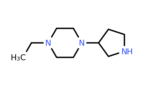 CAS 1181375-80-3 | 1-Ethyl-4-(pyrrolidin-3-yl)piperazine
