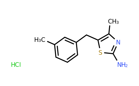 CAS 1181457-72-6 | 4-Methyl-5-[(3-methylphenyl)methyl]-1,3-thiazol-2-amine hydrochloride