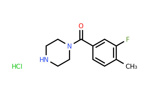 CAS 1181457-89-5 | 1-(3-Fluoro-4-methylbenzoyl)piperazine hydrochloride