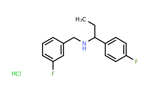 CAS 1181457-96-4 | [(3-Fluorophenyl)methyl][1-(4-fluorophenyl)propyl]amine hydrochloride