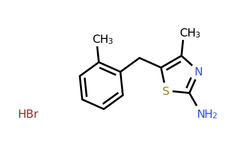 CAS 1181457-99-7 | 4-Methyl-5-[(2-methylphenyl)methyl]-1,3-thiazol-2-amine hydrobromide