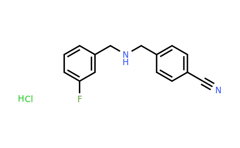 CAS 1181458-00-3 | 4-({[(3-fluorophenyl)methyl]amino}methyl)benzonitrile hydrochloride
