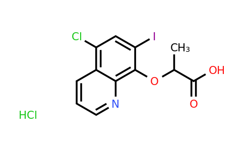 CAS 1181458-09-2 | 2-[(5-Chloro-7-iodoquinolin-8-yl)oxy]propanoic acid hydrochloride