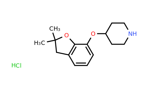 CAS 1181458-55-8 | 4-[(2,2-Dimethyl-2,3-dihydro-1-benzofuran-7-yl)oxy]piperidine hydrochloride