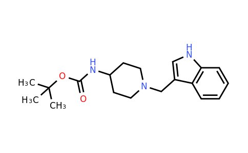 CAS 1181458-58-1 | tert-Butyl N-[1-(1H-indol-3-ylmethyl)piperidin-4-yl]carbamate