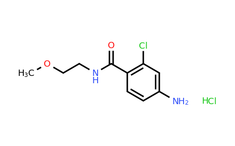 CAS 1181458-61-6 | 4-Amino-2-chloro-N-(2-methoxyethyl)benzamide hydrochloride