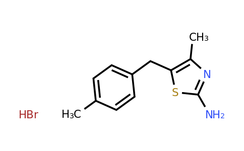 CAS 1181458-74-1 | 4-Methyl-5-[(4-methylphenyl)methyl]-1,3-thiazol-2-amine hydrobromide