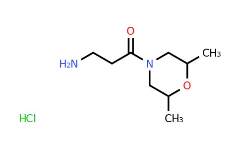 CAS 1181458-91-2 | 3-Amino-1-(2,6-dimethylmorpholin-4-yl)propan-1-one hydrochloride