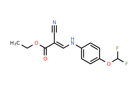 CAS 1181459-03-9 | Ethyl 2-cyano-3-{[4-(difluoromethoxy)phenyl]amino}prop-2-enoate