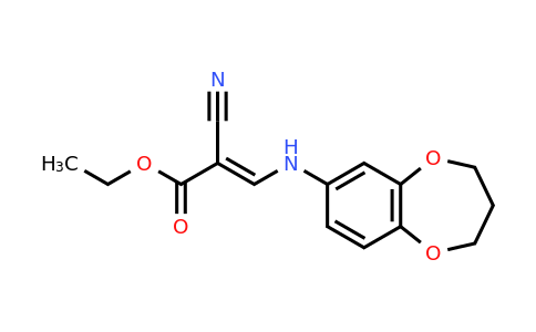 CAS 1181463-90-0 | Ethyl 2-cyano-3-[(3,4-dihydro-2H-1,5-benzodioxepin-7-yl)amino]prop-2-enoate