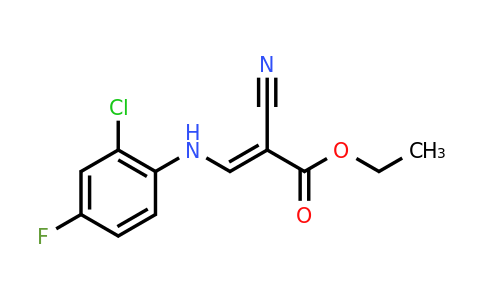 CAS 1181467-86-6 | Ethyl 3-[(2-chloro-4-fluorophenyl)amino]-2-cyanoprop-2-enoate