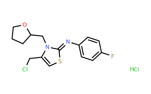 CAS 1181471-90-8 | 4-(Chloromethyl)-N-(4-fluorophenyl)-3-(oxolan-2-ylmethyl)-2,3-dihydro-1,3-thiazol-2-imine hydrochloride