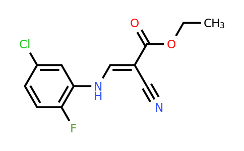 CAS 1181482-69-8 | Ethyl 3-[(5-chloro-2-fluorophenyl)amino]-2-cyanoprop-2-enoate