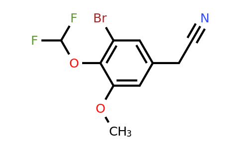 CAS 1181503-01-4 | 2-[3-Bromo-4-(difluoromethoxy)-5-methoxyphenyl]acetonitrile