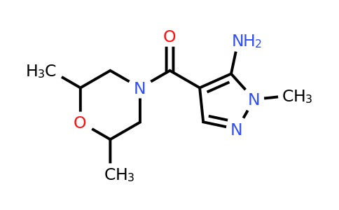 CAS 1181522-92-8 | 4-(2,6-Dimethylmorpholine-4-carbonyl)-1-methyl-1H-pyrazol-5-amine