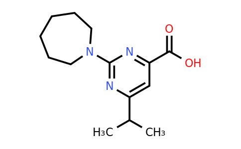 CAS 1181649-90-0 | 2-(Azepan-1-yl)-6-isopropylpyrimidine-4-carboxylic acid