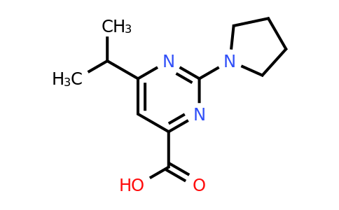 CAS 1181666-30-7 | 6-Isopropyl-2-(pyrrolidin-1-yl)pyrimidine-4-carboxylic acid