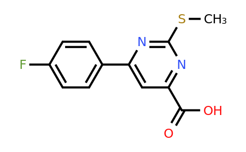 CAS 1181727-83-2 | 6-(4-Fluorophenyl)-2-(methylthio)pyrimidine-4-carboxylic acid