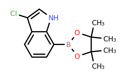 CAS 1181825-45-5 | 3-chloro-7-(tetramethyl-1,3,2-dioxaborolan-2-yl)-1H-indole