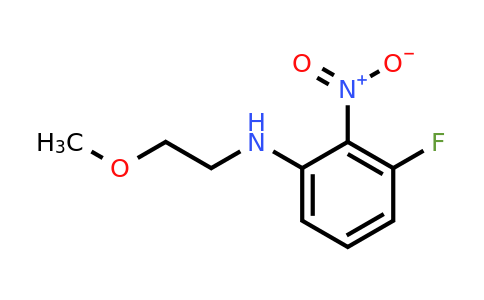 CAS 1182443-71-5 | 3-Fluoro-N-(2-methoxyethyl)-2-nitroaniline