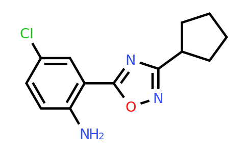 CAS 1182447-14-8 | 4-chloro-2-(3-cyclopentyl-1,2,4-oxadiazol-5-yl)aniline