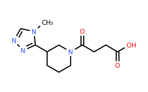 CAS 1182978-24-0 | 4-[3-(4-methyl-4H-1,2,4-triazol-3-yl)piperidin-1-yl]-4-oxobutanoic acid