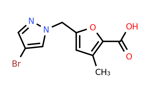CAS 1183176-76-2 | 5-[(4-bromo-1H-pyrazol-1-yl)methyl]-3-methylfuran-2-carboxylic acid