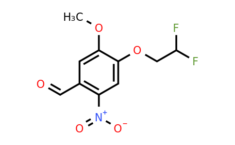 CAS 1183251-26-4 | 4-(2,2-Difluoroethoxy)-5-methoxy-2-nitrobenzaldehyde