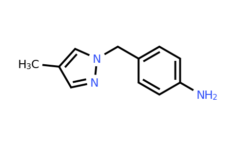 CAS 1183309-99-0 | 4-[(4-Methyl-1H-pyrazol-1-yl)methyl]aniline