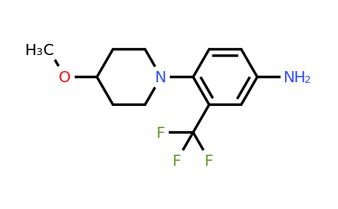 CAS 1183432-63-4 | 4-(4-Methoxypiperidin-1-yl)-3-(trifluoromethyl)aniline