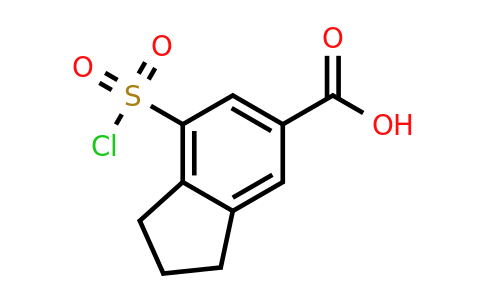 CAS 1183437-92-4 | 7-(Chlorosulfonyl)-2,3-dihydro-1H-indene-5-carboxylic acid