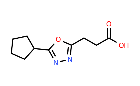 CAS 1183501-62-3 | 3-(5-cyclopentyl-1,3,4-oxadiazol-2-yl)propanoic acid