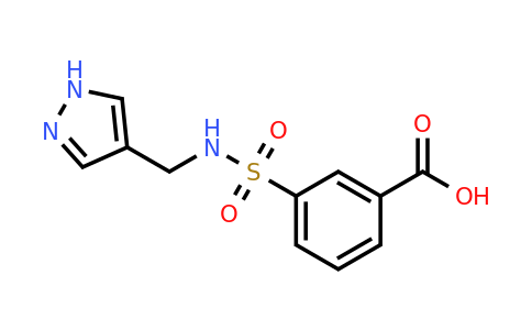 CAS 1183510-85-1 | 3-{[(1H-pyrazol-4-yl)methyl]sulfamoyl}benzoic acid