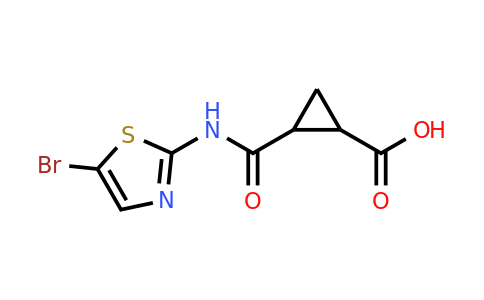 CAS 1183522-41-9 | 2-[(5-Bromo-1,3-thiazol-2-yl)carbamoyl]cyclopropane-1-carboxylic acid