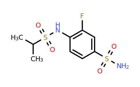 CAS 1183577-09-4 | 3-fluoro-4-(propane-2-sulfonamido)benzene-1-sulfonamide