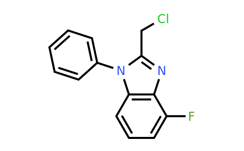 CAS 1183820-16-7 | 2-(chloromethyl)-4-fluoro-1-phenyl-1H-1,3-benzodiazole