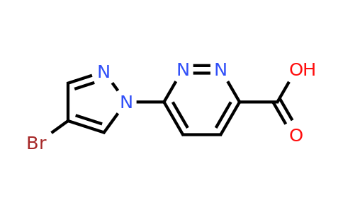 CAS 1183884-74-3 | 6-(4-bromo-1H-pyrazol-1-yl)pyridazine-3-carboxylic acid