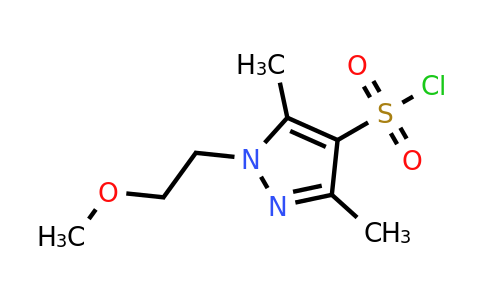 CAS 1183972-27-1 | 1-(2-methoxyethyl)-3,5-dimethyl-1H-pyrazole-4-sulfonyl chloride