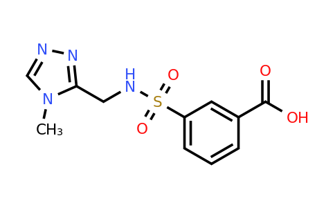 CAS 1184252-63-8 | 3-{[(4-methyl-4H-1,2,4-triazol-3-yl)methyl]sulfamoyl}benzoic acid