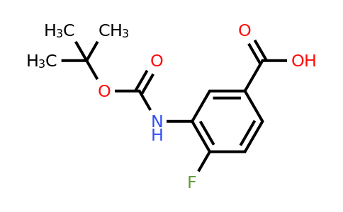 CAS 1184472-44-3 | 3-{[(tert-butoxy)carbonyl]amino}-4-fluorobenzoic acid