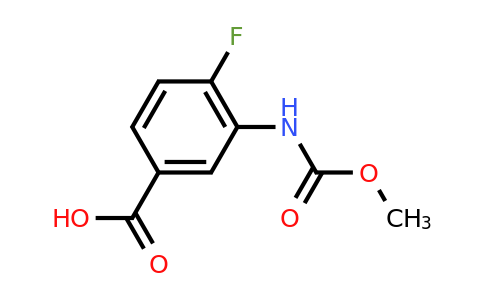 CAS 1184494-06-1 | 4-Fluoro-3-[(methoxycarbonyl)amino]benzoic acid