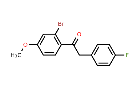 CAS 1184579-85-8 | 1-(2-bromo-4-methoxyphenyl)-2-(4-fluorophenyl)ethan-1-one