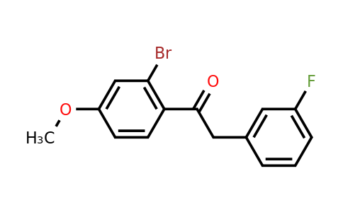 CAS 1184583-68-3 | 1-(2-bromo-4-methoxyphenyl)-2-(3-fluorophenyl)ethan-1-one